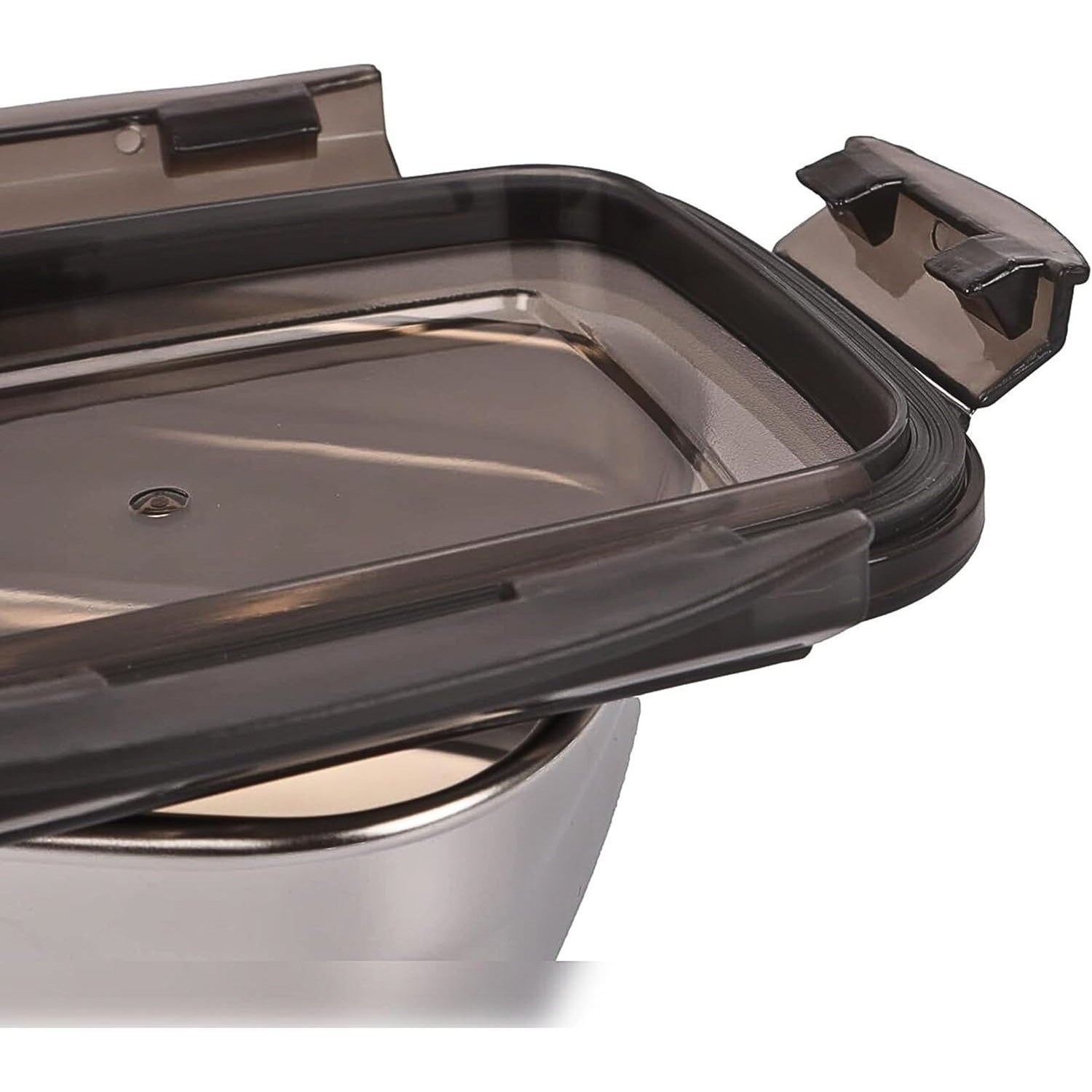 Steel Lunch Box Set – Leak Proof, Airtight, BPA Free – 350ml & 550ml Tiffin for Office/School