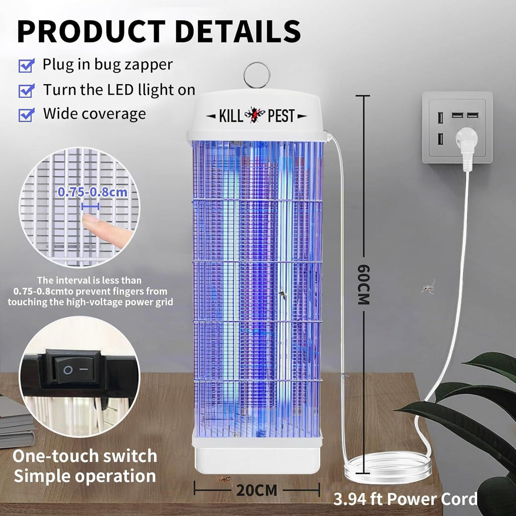 Mosquito Killer Lamp | Indoor & Outdoor Bug Zapper | Safe UV Insect Trap for Home
