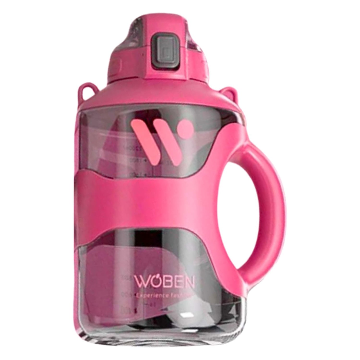 2.2L Half Gallon Pink Water Bottle – BPA-Free, Leak-Proof, Reusable Jug with Handle for Gym & Outdoor Use